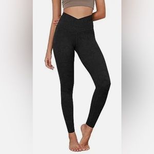 Large 12/14 ODODOS Woman’s Cross Waisted Yoga Leggings. Make me an Offer‼️